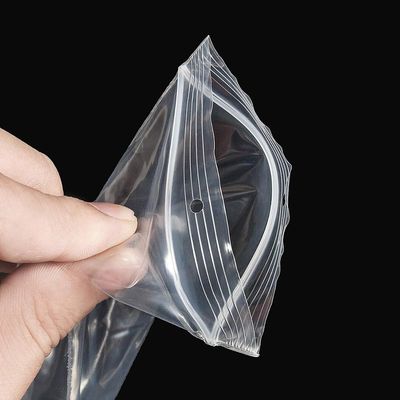 Transparent Small Plastic  Bags For Jewelry Storage Customization Acceptable