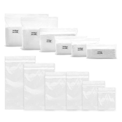 LDPE Clear Transparent Custom PE Plastic Zipper Bag