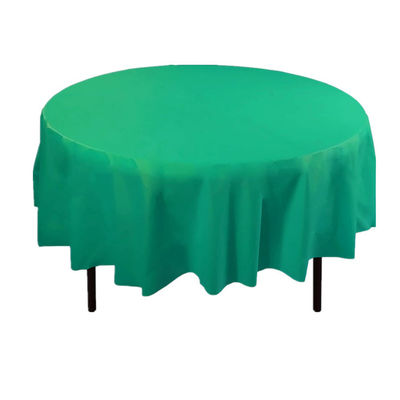 Eco Friendly Disposable Plastic Tablecloths , PEVA Plastic Disposable Round Table Covers
