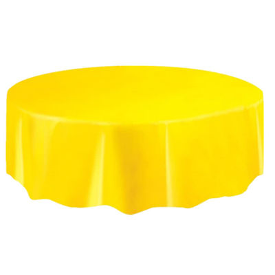 Eco-friendly Custom Printing Table Cover PEVA Plastic Round Table Cloth For Dinning