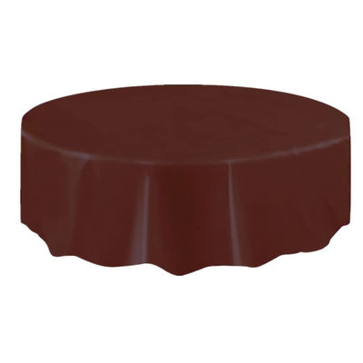 Eco-friendly Custom Printing Table Cover PEVA Plastic Round Table Cloth For Dinning