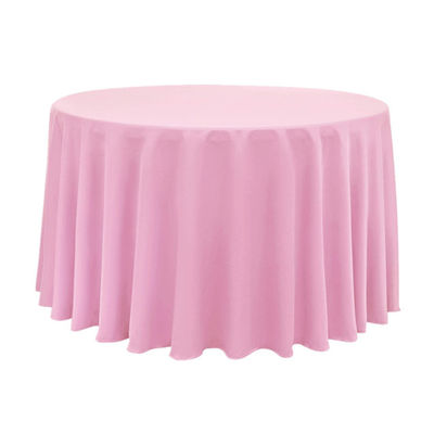 Oil Proof Heavyweight Plastic Tablecloths Round Shape With Minimal Transparency