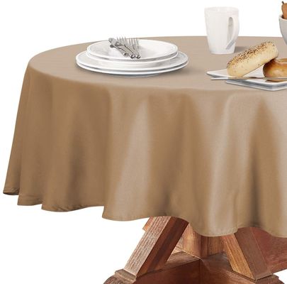 Factory Direct Sale Custom Printing PEVA Plastic Round Table Cloth For Banquet