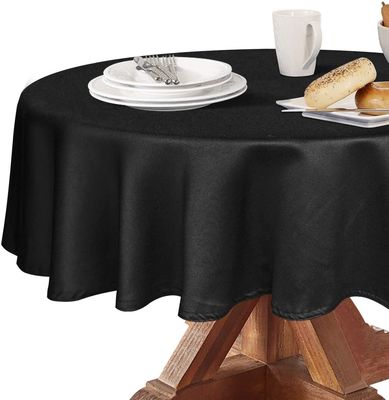 China Supplier Table Cover Custom Printing PEVA Plastic Round Table Cloth For Table Clean