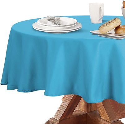 China Supplier Table Cover Custom Printing PEVA Plastic Round Table Cloth For Event