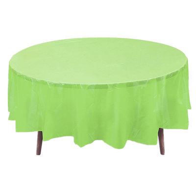 PEVA Plastic Round Disposable Tablecloths Customization Acceptable