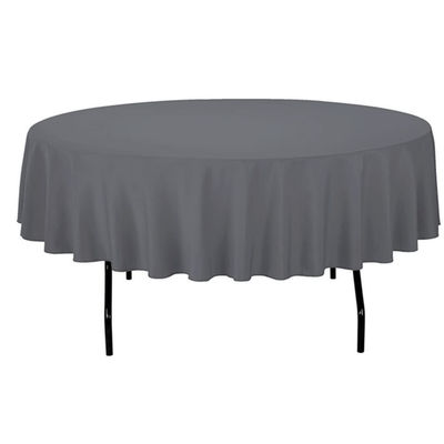 Plain Color Custom Printing Round Plastic Disposable Tablecloths For Event
