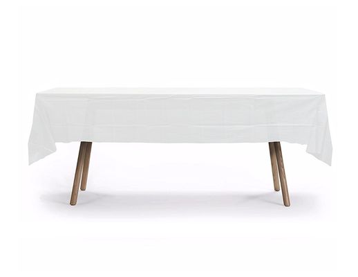 Eco Friendly Disposable Table Covers , Waterproof 54 X 108 Plastic Tablecloth