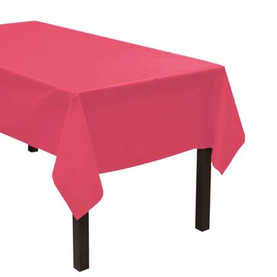 Heavy Duty Waterproof Solid Color Tablecloths for Rectangle Tables
