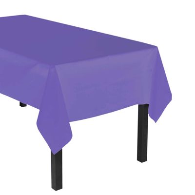 Heavy Duty Waterproof Solid Color Tablecloths for Rectangle Tables