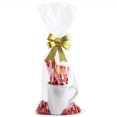 Small Clear Cellophane Gift Bags For Grocery Store / Boutique / Supermarket
