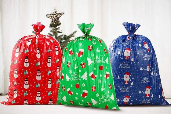 Giant Plastic Christmas Gift Bags 36 × 44 Inches