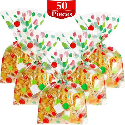Germ Proof Colorful Cello Treat Bags Recyclable With Twist Ties