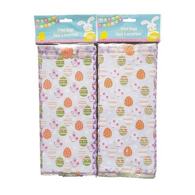 Wholesale Rabbit Plastic Treat Cellophane Bag Easter Eggs Gift Candy Bags