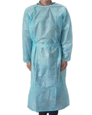 Antibacterial CPE Gown , Fluid Resistant Disposable Protective Wear