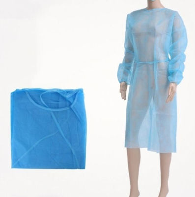 Antibacterial Disposable Plastic Aprons Water Resistant With Waist Tie Closure