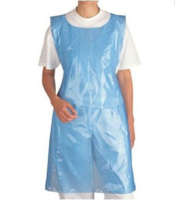 Sleeveless Disposable CPE Gown , Unisex Waterproof Cooking Apron