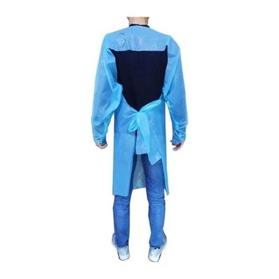 Disposable Quarantine Protective Gown - Full Body Isolation Blue Gown Suit (Pack Of 20)
