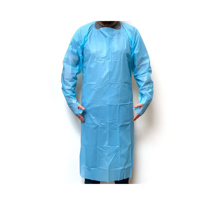 Waterproof Medical Use Clothing Disposable Isolation Gown CPE Gown with Back Ties