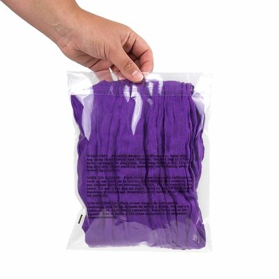 OPP Clear Resealable Self Adhesive Plastic Cellophane Bags For Goods Packaging