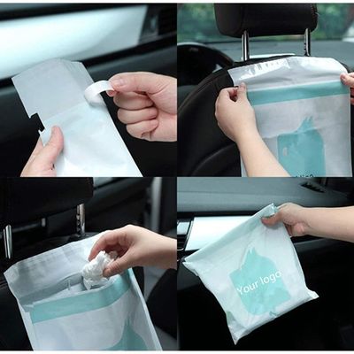 Plastic Disposable Waterproof Car Self Adhesive Trash Bag
