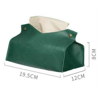 BPA Free Fancy Suede PU Leather Tissue Holder For Car