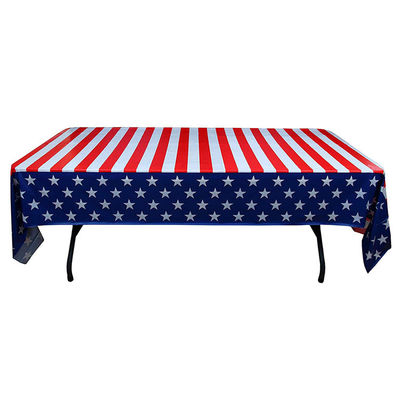 PEVA 54*108'' Disposable Plastic Tablecloths Oilproof Waterproof