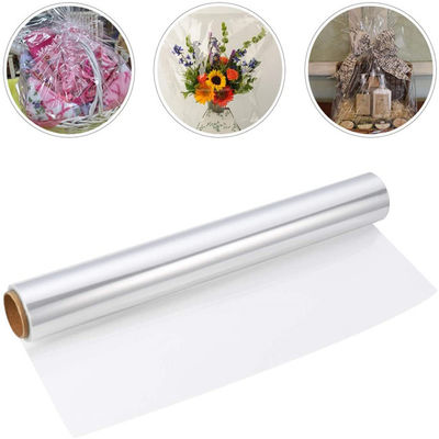 Gravure Printing 3mils Clear Cellophane Wrap For Flowers Basket