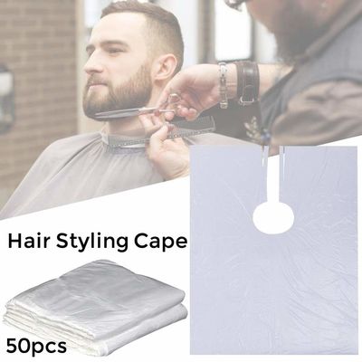 SGS LDPE Disposable Hair Cutting Capes Plastic For Barbershop