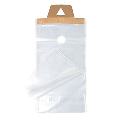 Plastic Clear Waterproof and Secure Door Knob Hanger Bags Poly Newspapaer Bags