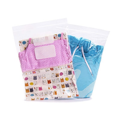 Heavy Duty Plastic Reclosable Zipper Bags 2mils For Storage