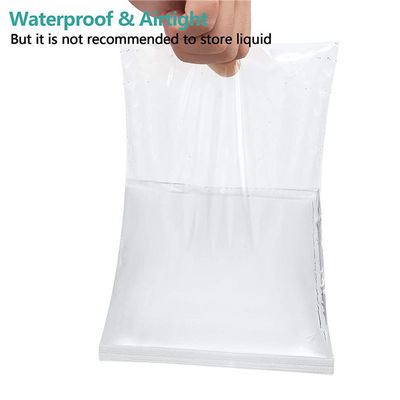 Clear Plastic Ziplock Reclosable Poly Bags 2mils Waterproof