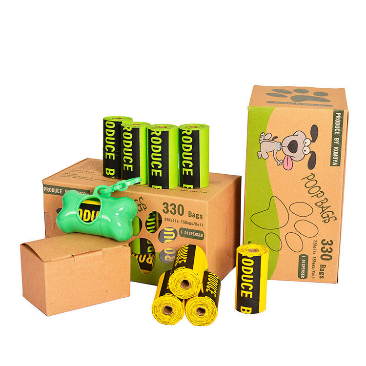 Pet Supplies Cleaning Products Biodegradable Plastic Compostable Pet Poop Bags (20pcs per roll )