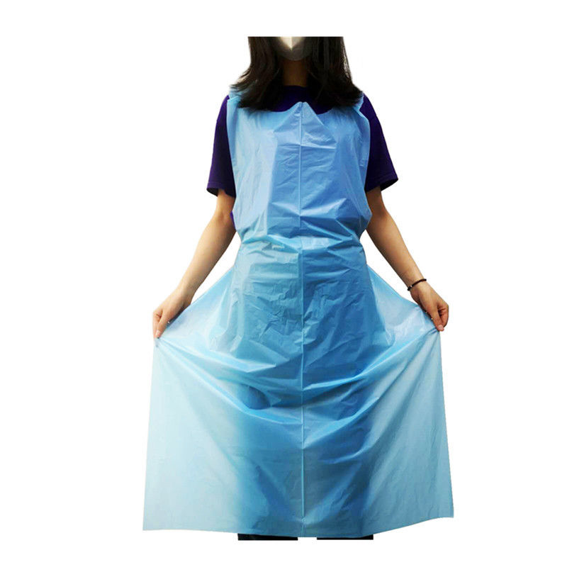 Disposable Plastic Aprons Waterproof For Restaurant / Home Kitchen