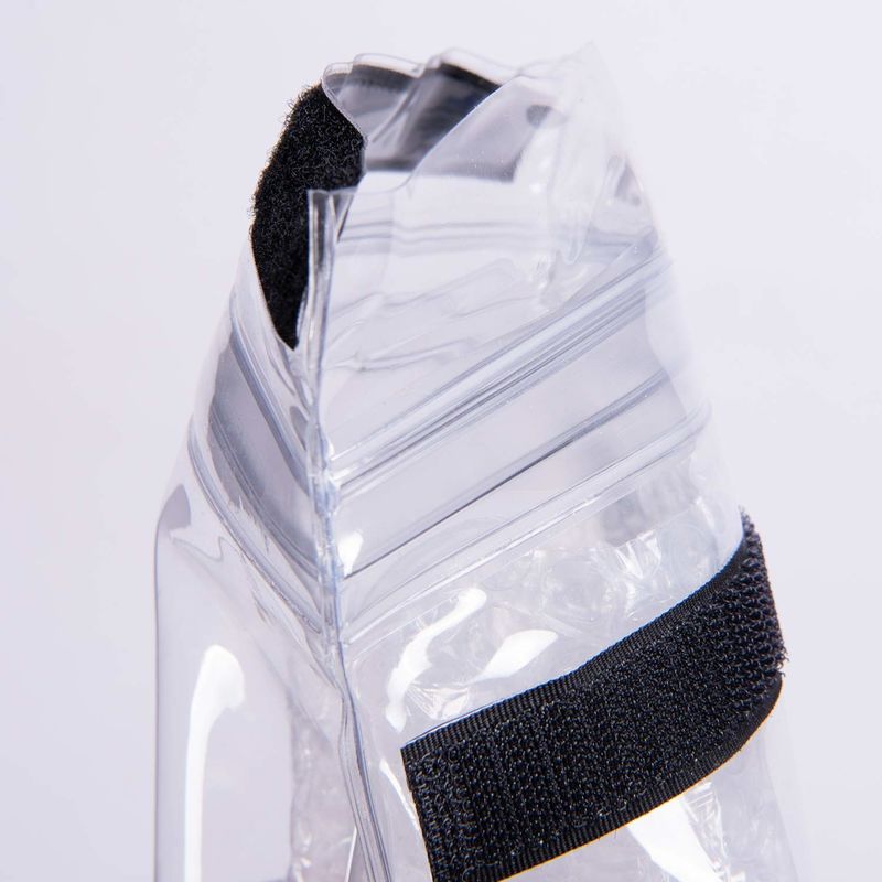 Double Ziplock Plastic Bubble Wrap Wine Bags Reusable  For Travel