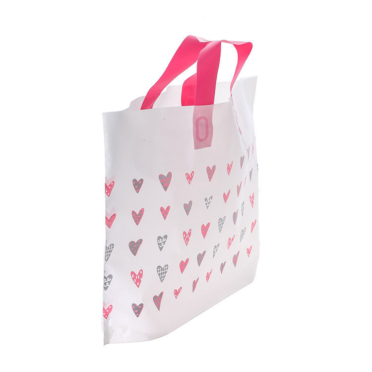 Custom Printed Reusable Grocery Bags , Plastic Tote Shopping Bags