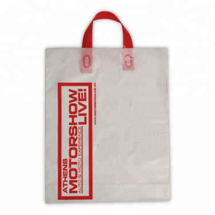 Die Cut Handle LDPE Plastic Packaging Bag For Clothes / Shoes Store