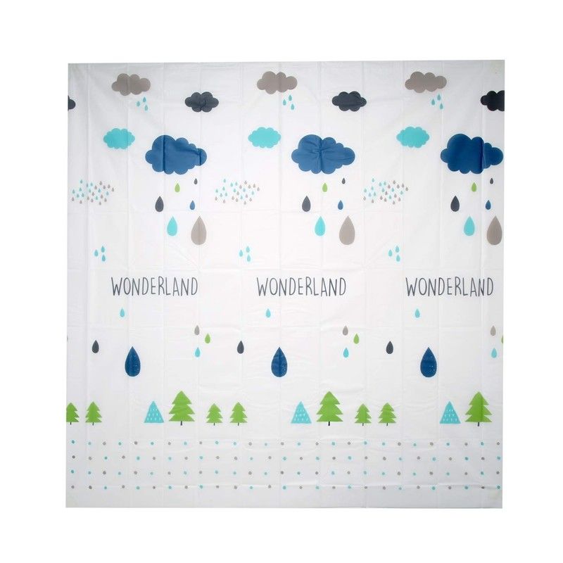 Wonderland Walmart bathroom 70 x 72 inches Disposable shower curtains With Hooks