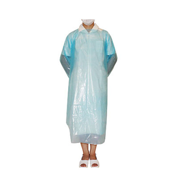 Wholesale Disposable CPE Gown Cheap Long Sleeve Isolation Gown for Body Protection